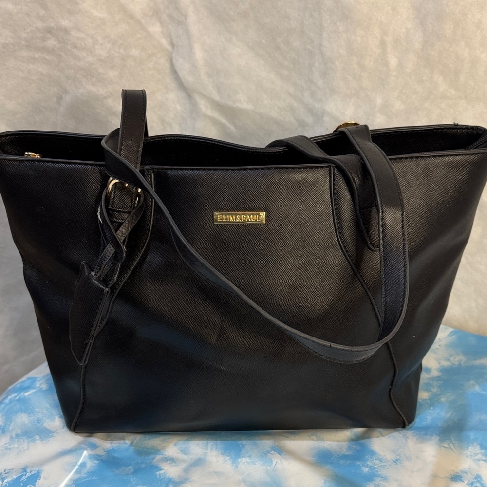 Elim & Paul black tote vegan